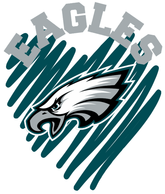Eagles sports heat transfers