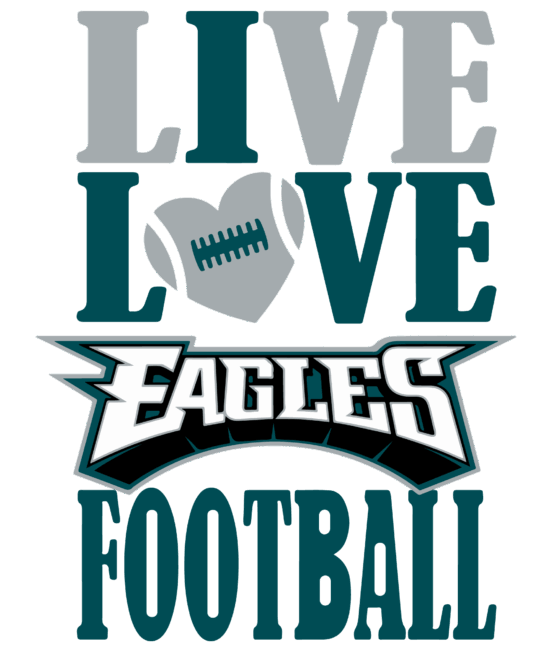 Eagles sports heat transfers