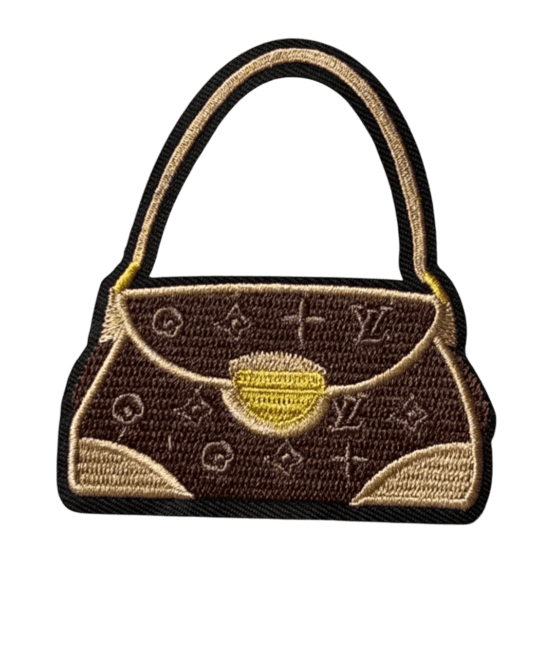 Brown bag iron on patches