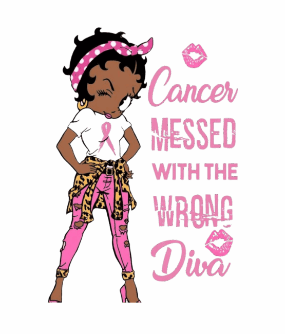 Betty pink cancer iron on heat transfer