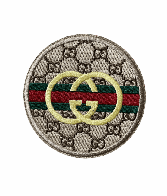 Round iron on embroidery patches 1