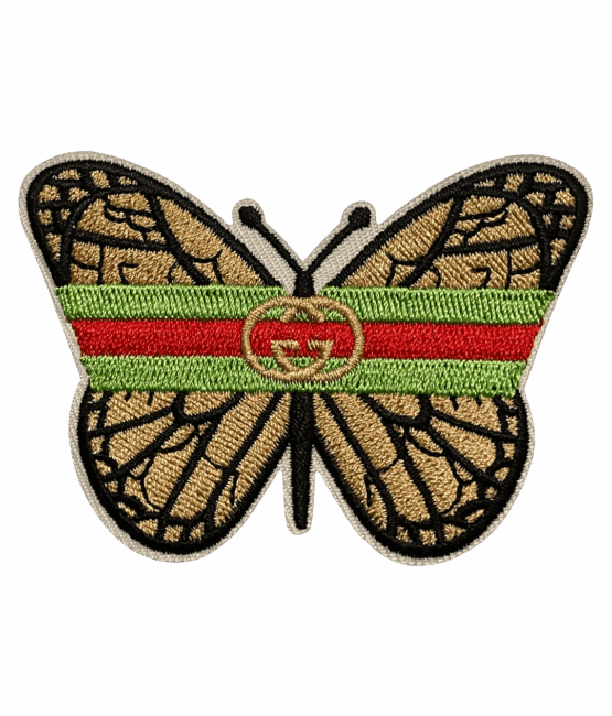 Butterfly iron on embroidery patches