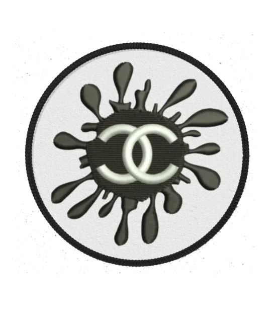 Splatter C iron on patch