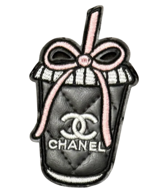 C cup Glossy leatherette iron on patches