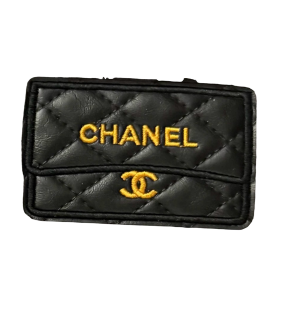 C purse Glossy leatherette iron on patches