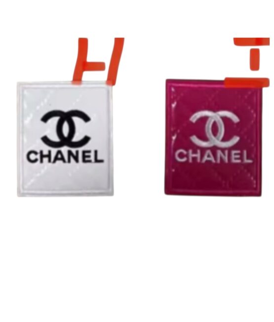 C Square Glossy leatherette iron on patches