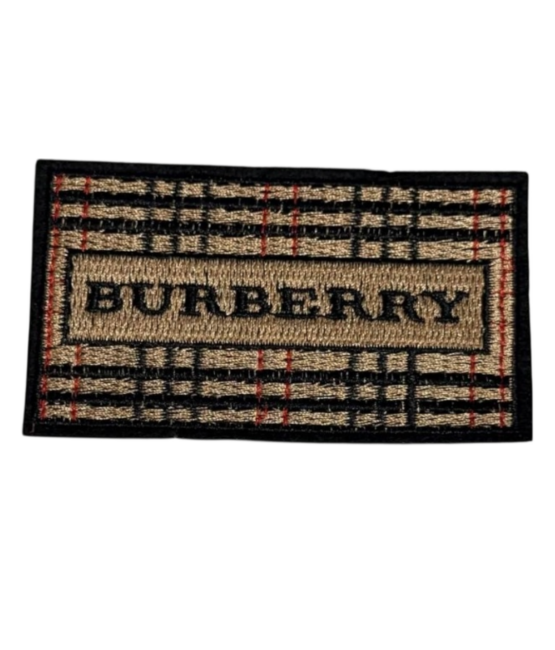 B square iron on embroidery patches
