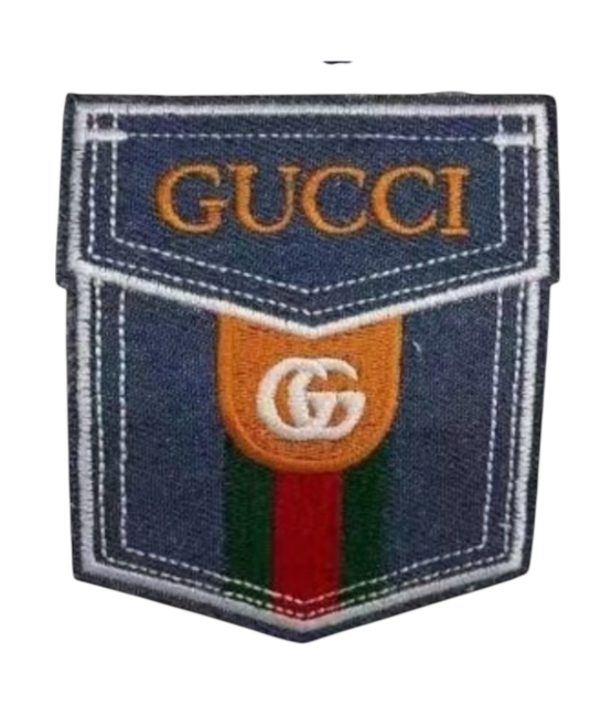 G denim packet logo iron on patches