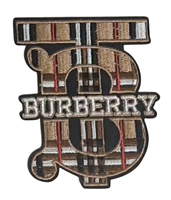 B letter iron on patches