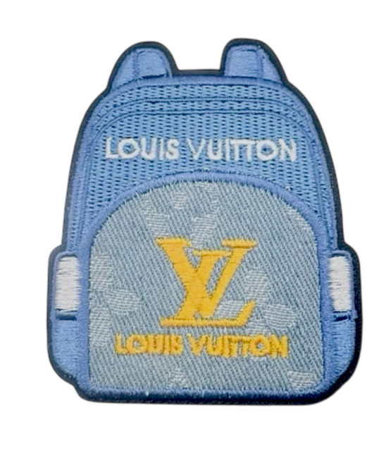 L bag denim iron on patches