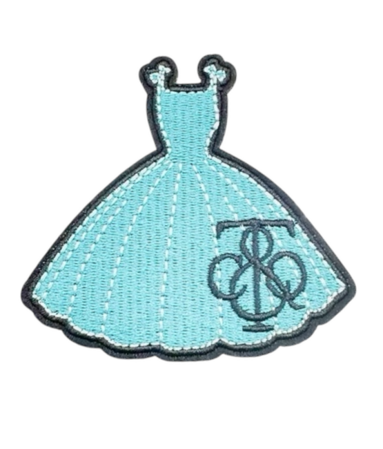 Tiff dress iron on patches