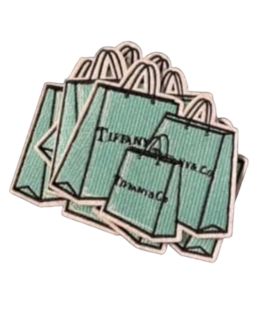 Tiff bag iron on patches