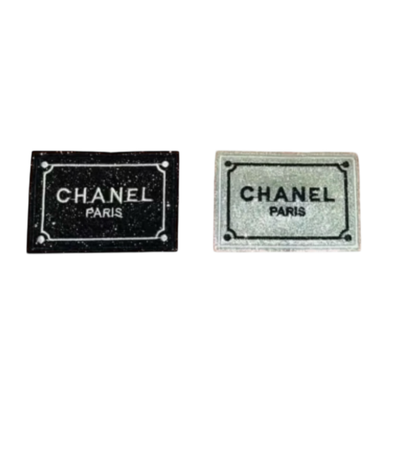 C glitter Iron on patches