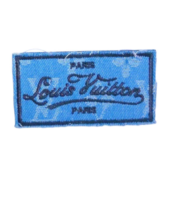 L denim iron on patches