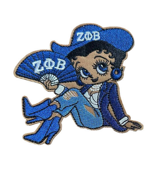 Betty Zeta phi beta iron on patches