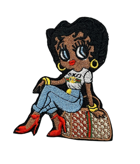 Luxury betty iron on patches