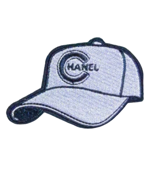 C hat iron on patch