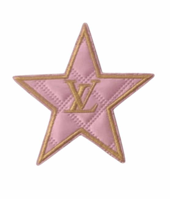 Star leatherette iron on patches