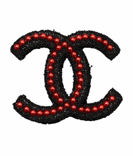 Pearl Hot pink rhinestone patches