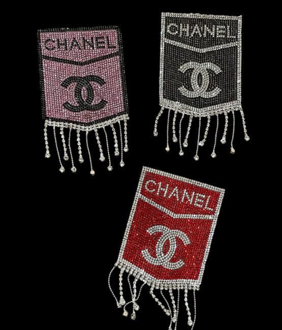 New style chain rhinestone patches